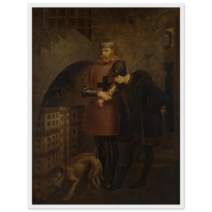Louis XI of France visiting Cardinal Balue in his iron cage (1883) Art Print | Jean Leon Gerome-Quipham Collections