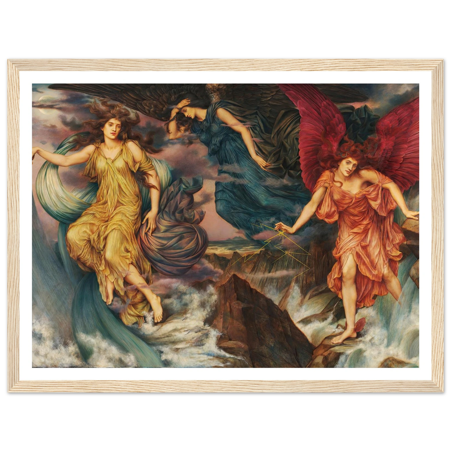 The Storm Spirits (circa 1900) Art Print | Evelyn de Morgan-Quipham Collections
