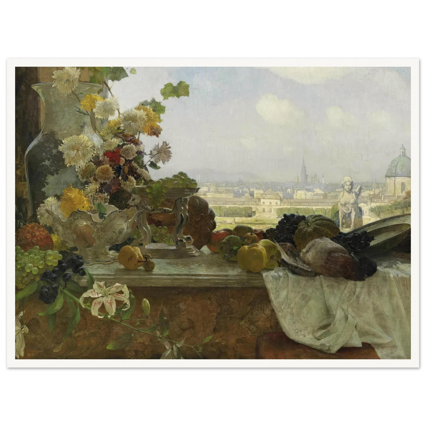Blick vom Belvedere auf die Innere Stadt (1895) Art Print | Carl Moll-Quipham Collections