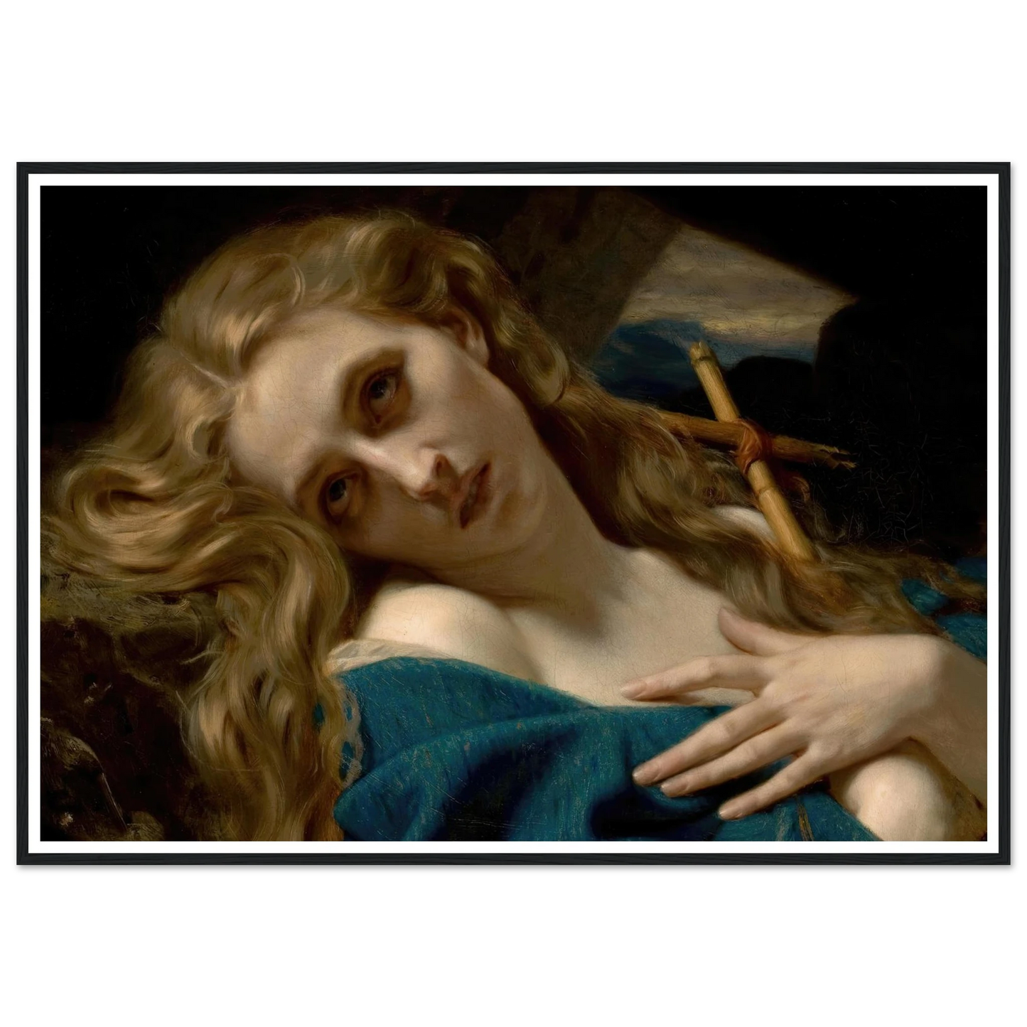 Mary Magdalene in the Cave (1868) Art Print | Hugues Merle-Quipham Collections