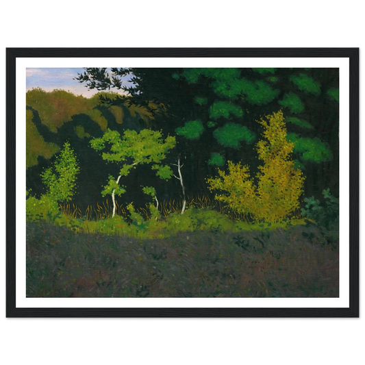 Edge Of The Wood (1920) Art Print | Felix Vallotton - Framed Poster - 30x40 cm / 12x16″ - Black frame