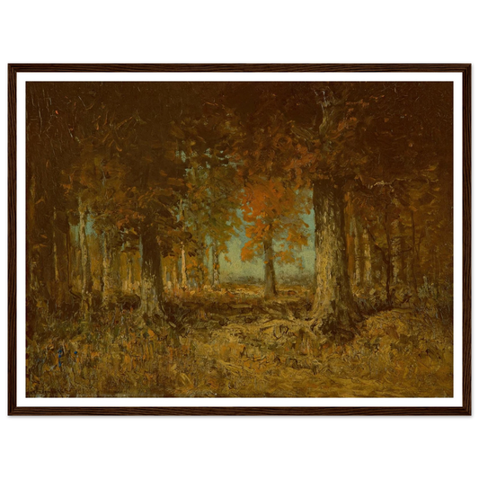 Edge of the Woods (1908) Art Print | Julian Onderdonk - Framed Poster - 30x40 cm / 12x16″ - Black frame