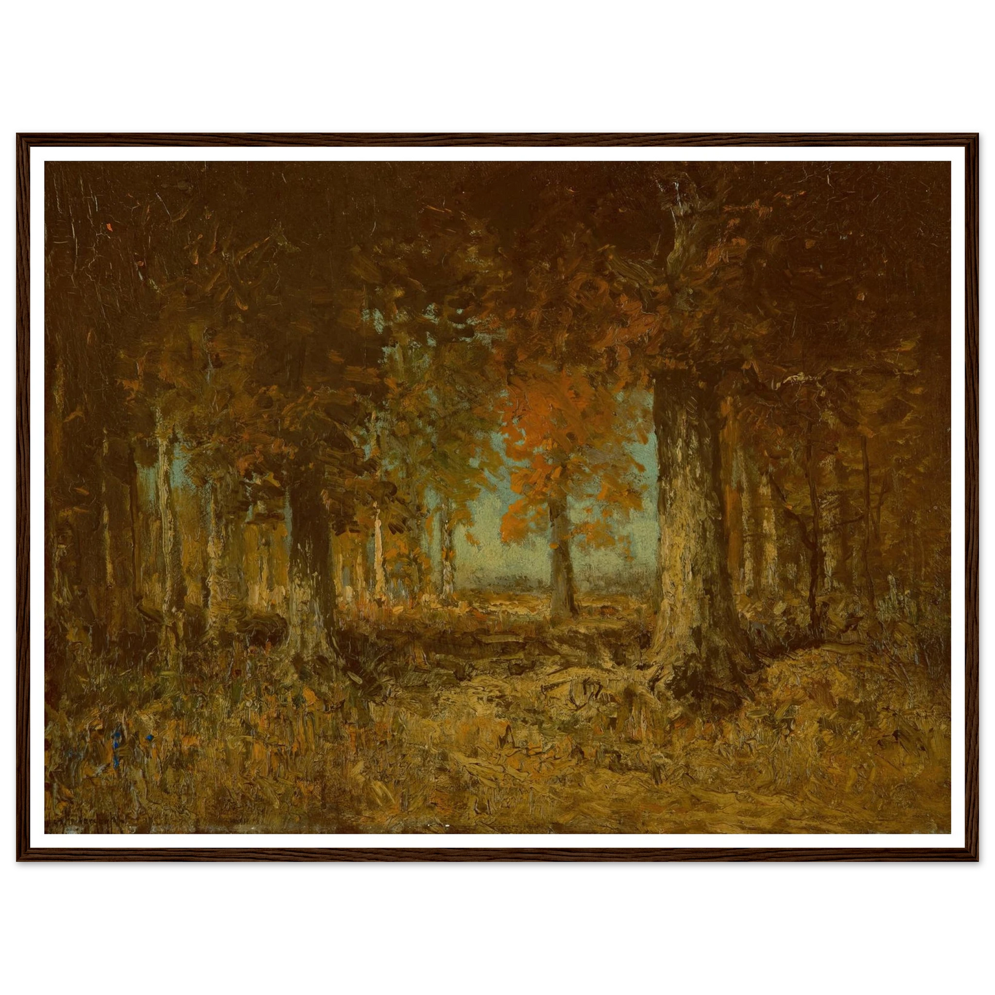 Edge of the Woods (1908) Art Print | Julian Onderdonk - Framed Poster - 30x40 cm / 12x16″ - Black frame