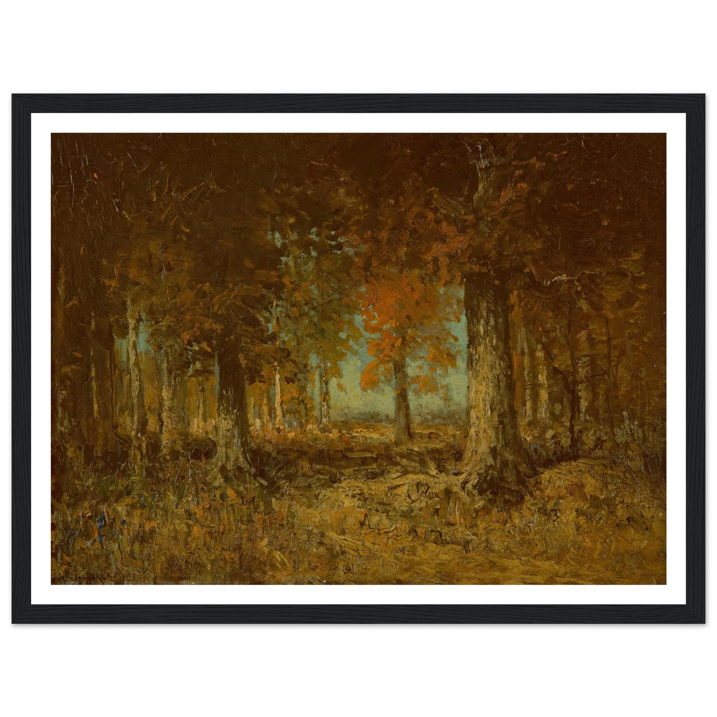 Edge of the Woods (1908) Art Print | Julian Onderdonk - Framed Poster - 30x40 cm / 12x16″ - Black frame