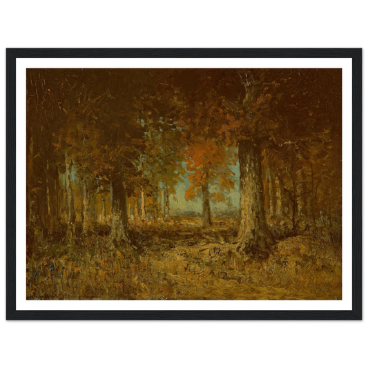 Edge of the Woods (1908) Art Print | Julian Onderdonk - Framed Poster - 30x40 cm / 12x16″ - Black frame