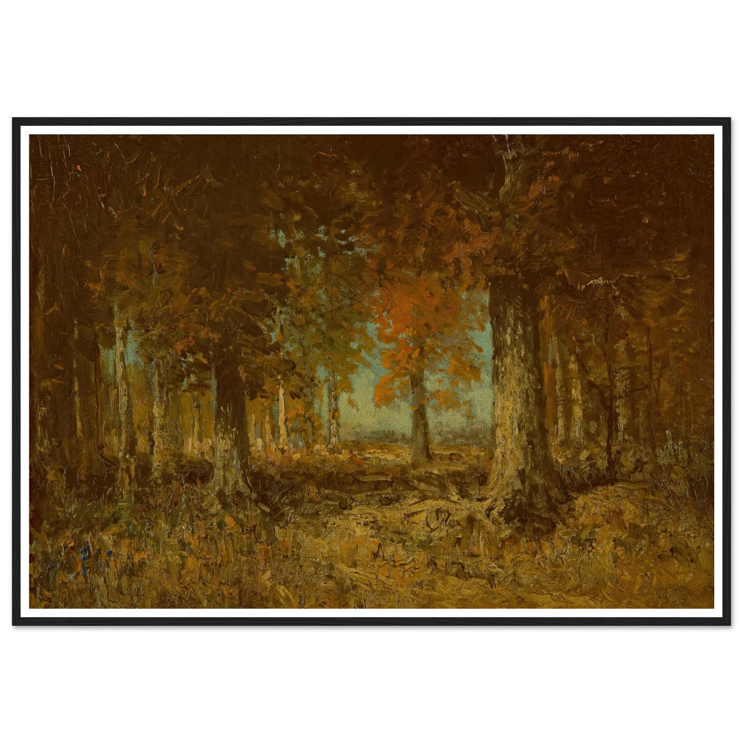 Edge of the Woods (1908) Art Print | Julian Onderdonk - Framed Poster - 30x40 cm / 12x16″ - Black frame
