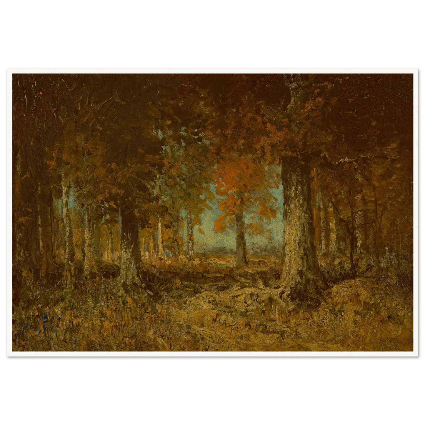 Edge of the Woods (1908) Art Print | Julian Onderdonk - Framed Poster - 30x40 cm / 12x16″ - Black frame