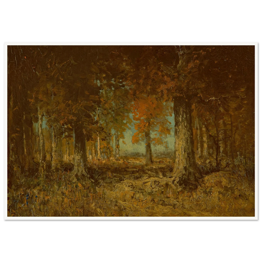 Edge of the Woods (1908) Art Print | Julian Onderdonk - Framed Poster - 30x40 cm / 12x16″ - Black frame