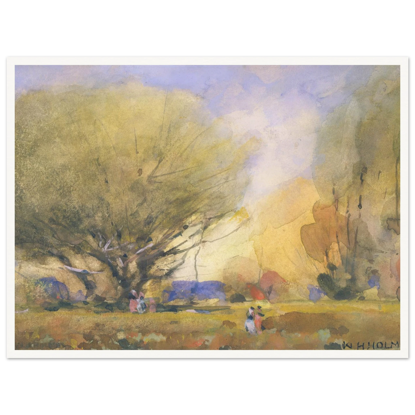Summer Scene (ca. 1920) Art Print | William Henry Holmes-Quipham Collections