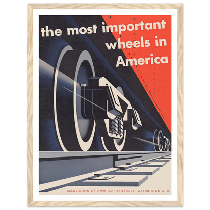 The most important wheels in America (1952) Art Print | Joseph Binder-Quipham Collections