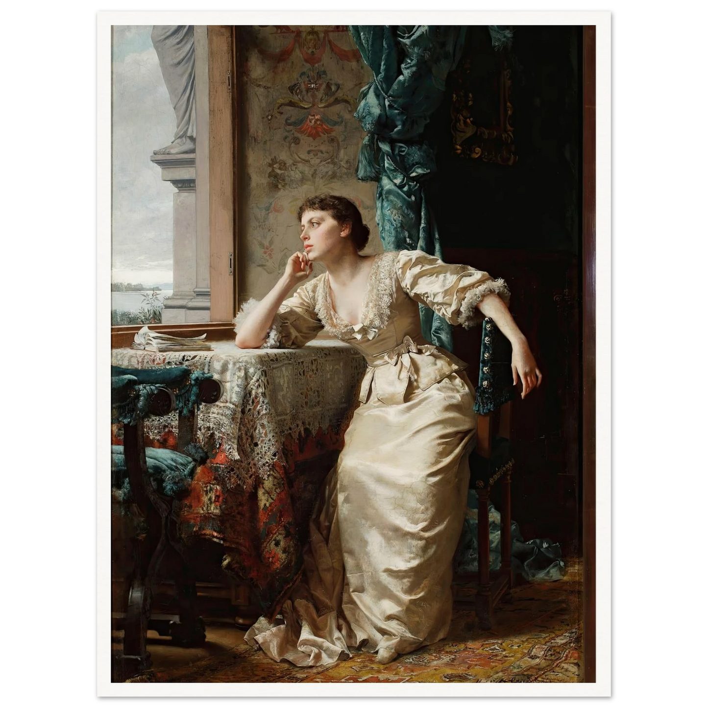 Reverie (1883) Art Print | Wladyslaw Czachorski-Quipham Collections