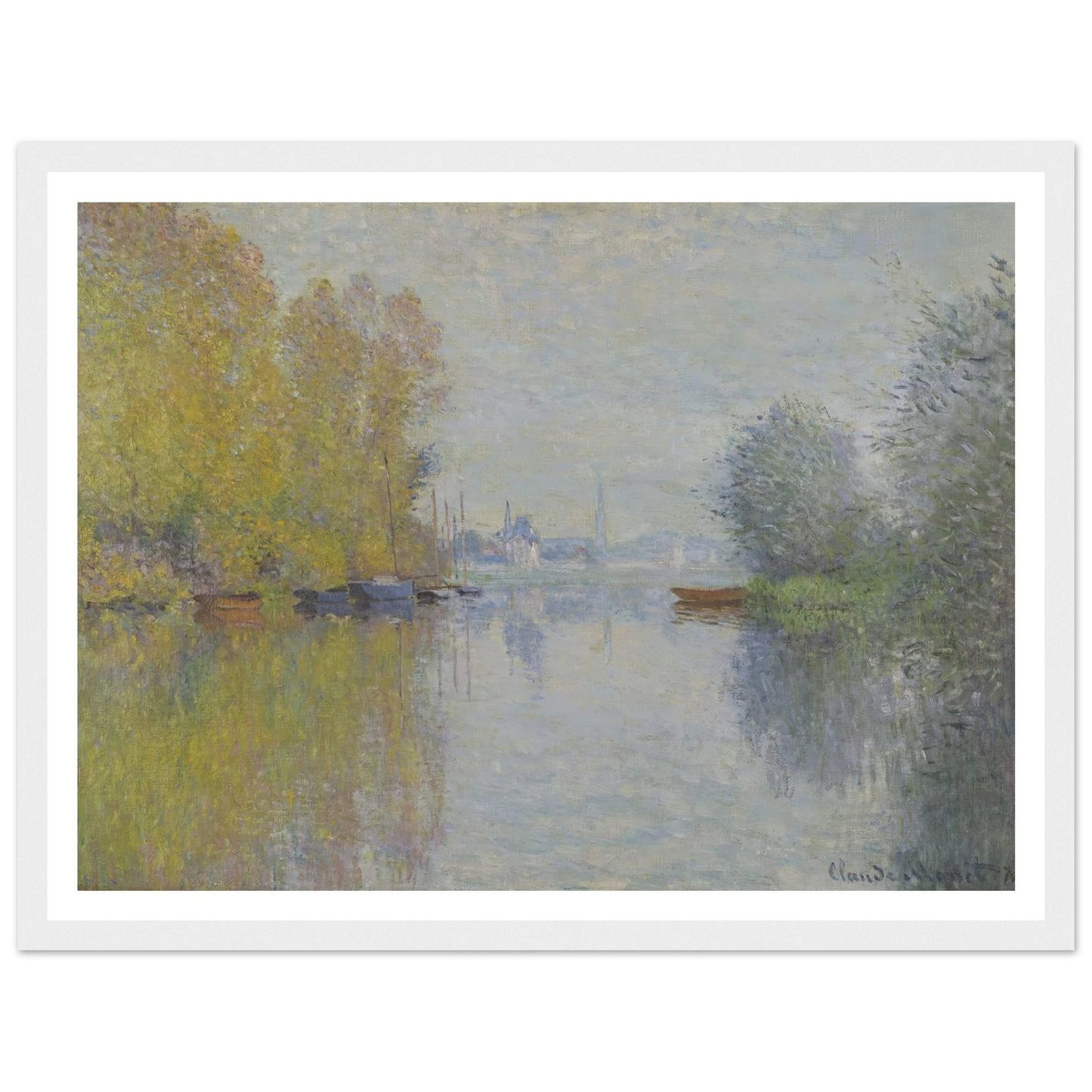 Autumn on the Seine, Argenteuil (1873) Art Print | Claude Monet-Quipham Collections