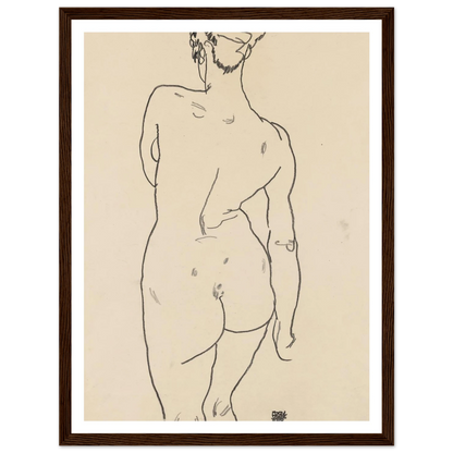 Weiblicher Rückenakt (1998) Art Print | Egon Schiele-Quipham Collections