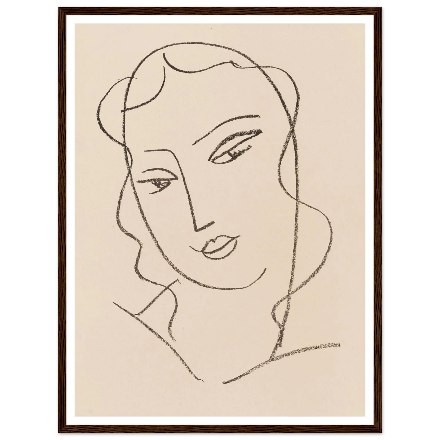 Tête voilée (1950-1951) Art Print | Henri Matisse-Quipham Collections