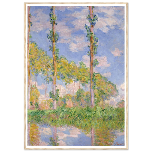 Poplars in the Sun (1891) Art Print | Claude Monet-Quipham Collections