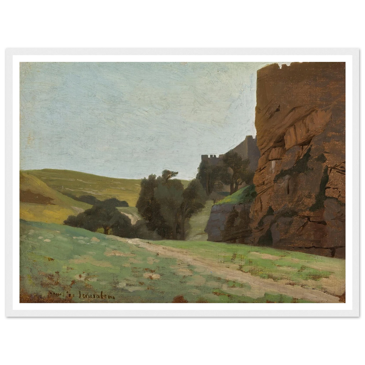 The Walls Of Jerusalem Art Print | Jean Leon Gerome-Quipham Collections