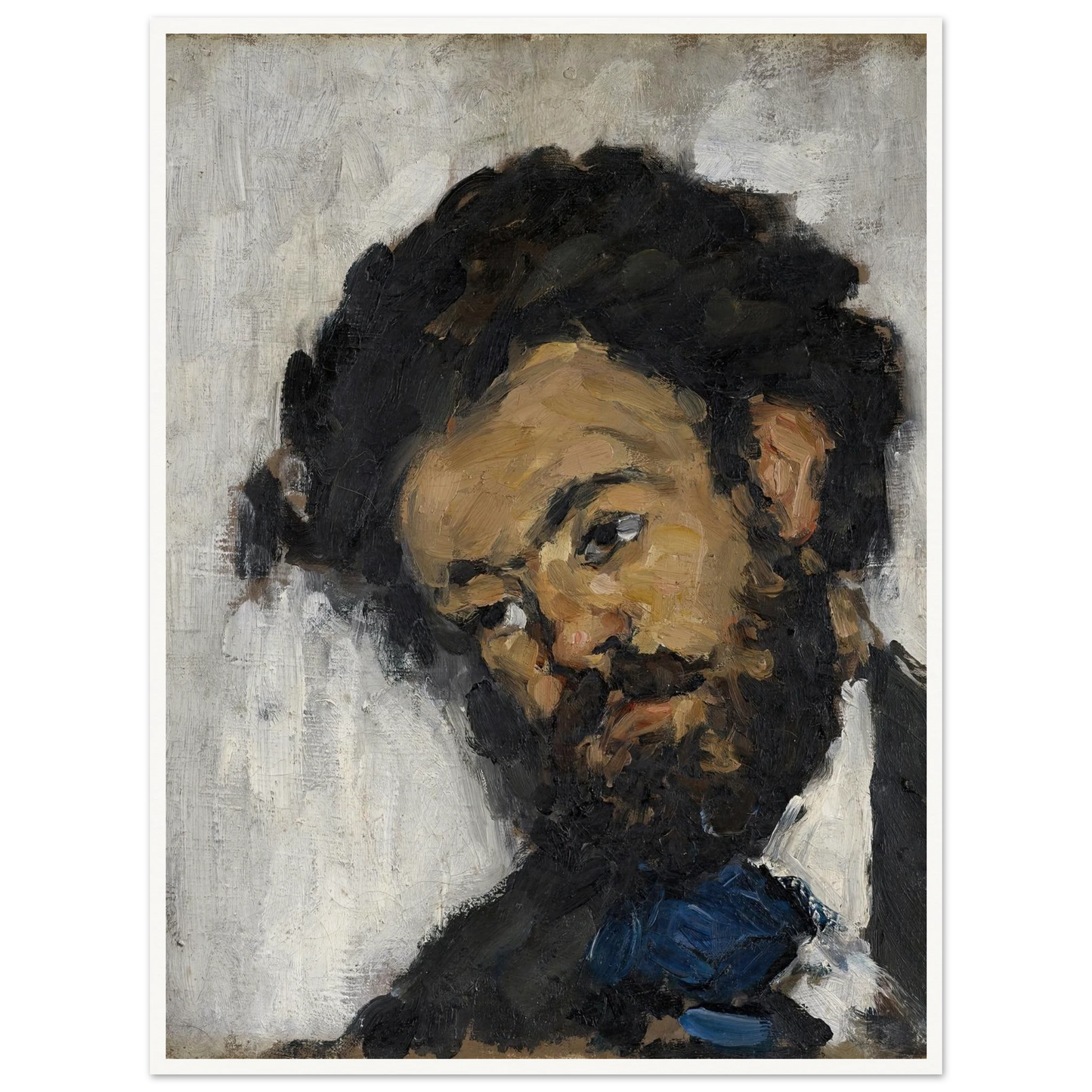 Portrait Of Antoine-Fortuné Marion (1871) Art Print | Paul Cezanne-Quipham Collections
