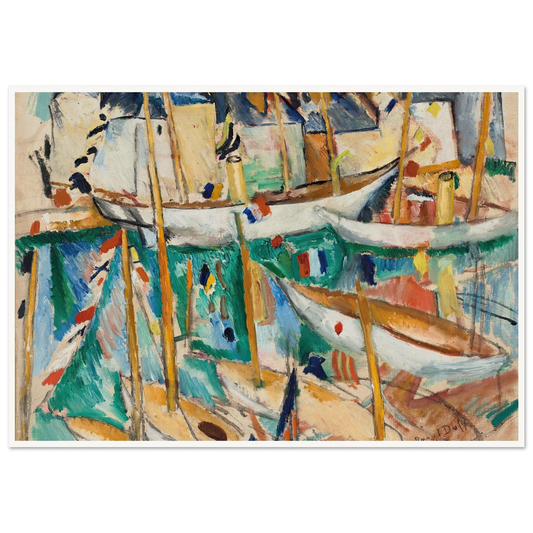 Les Bateaux (1909-1910) Art Print | Raoul Dufy-Quipham Collections