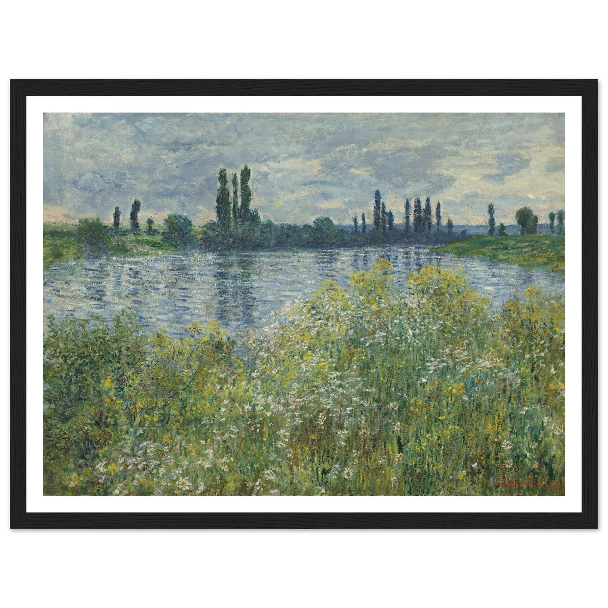 Banks of the Seine,Vétheuil (1880) Art Print | Claude Monet-Quipham Collections
