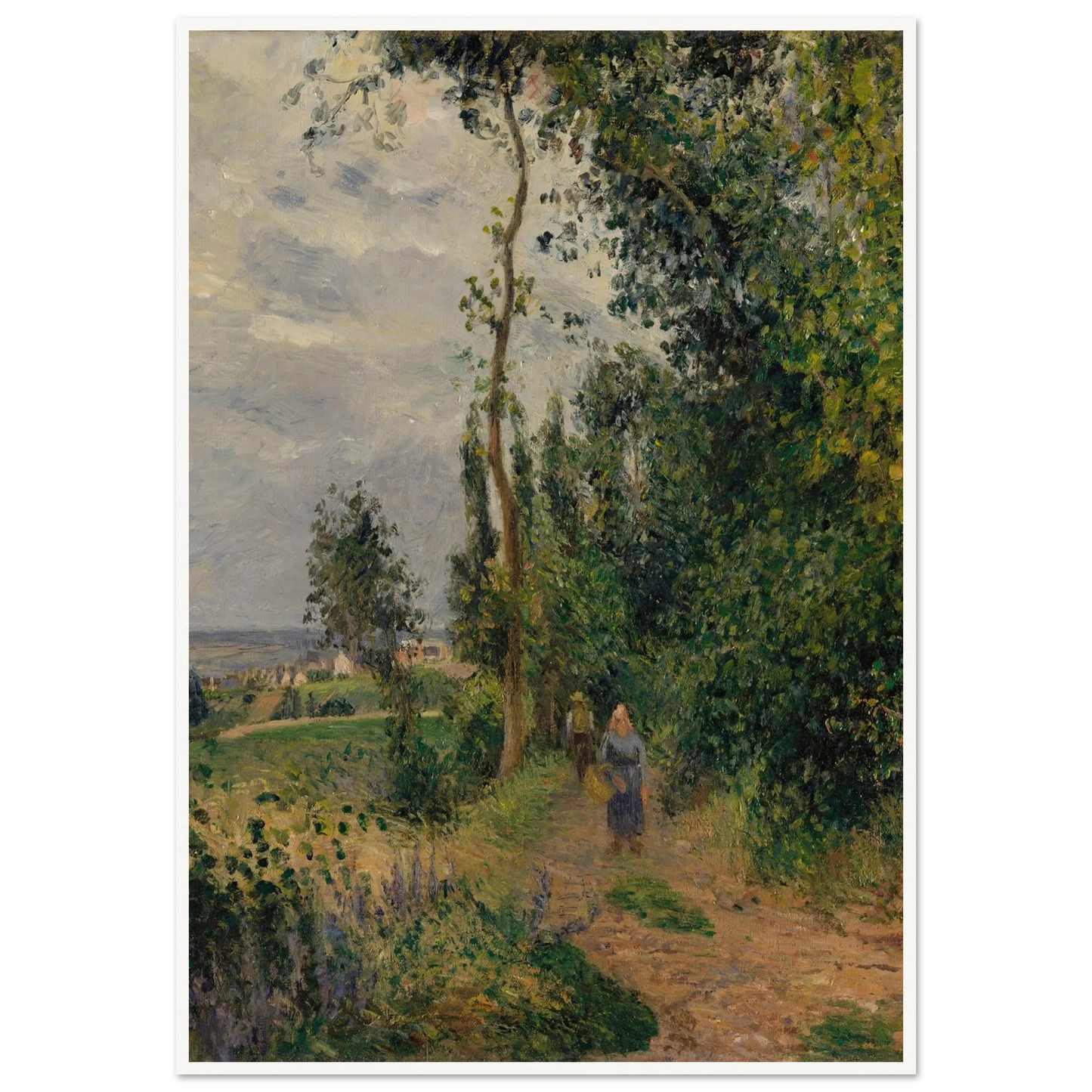 Côte des Grouettes, near Pontoise (1878) Art Print | Camille Pissarro-Quipham Collections