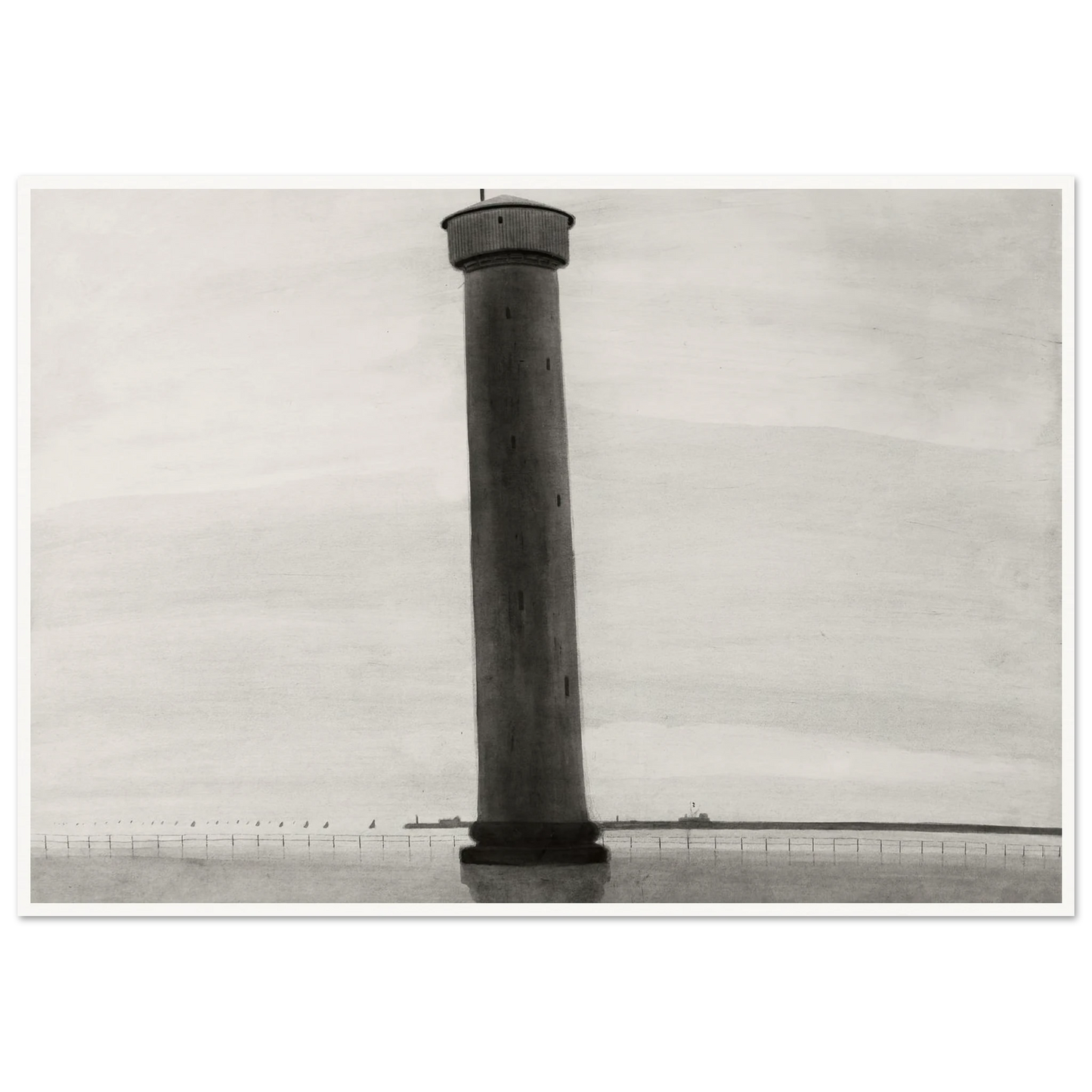 Le Phare aux signaux [De vuurtoren] (1909) Art Print | Leon Spilliaert-Quipham Collections
