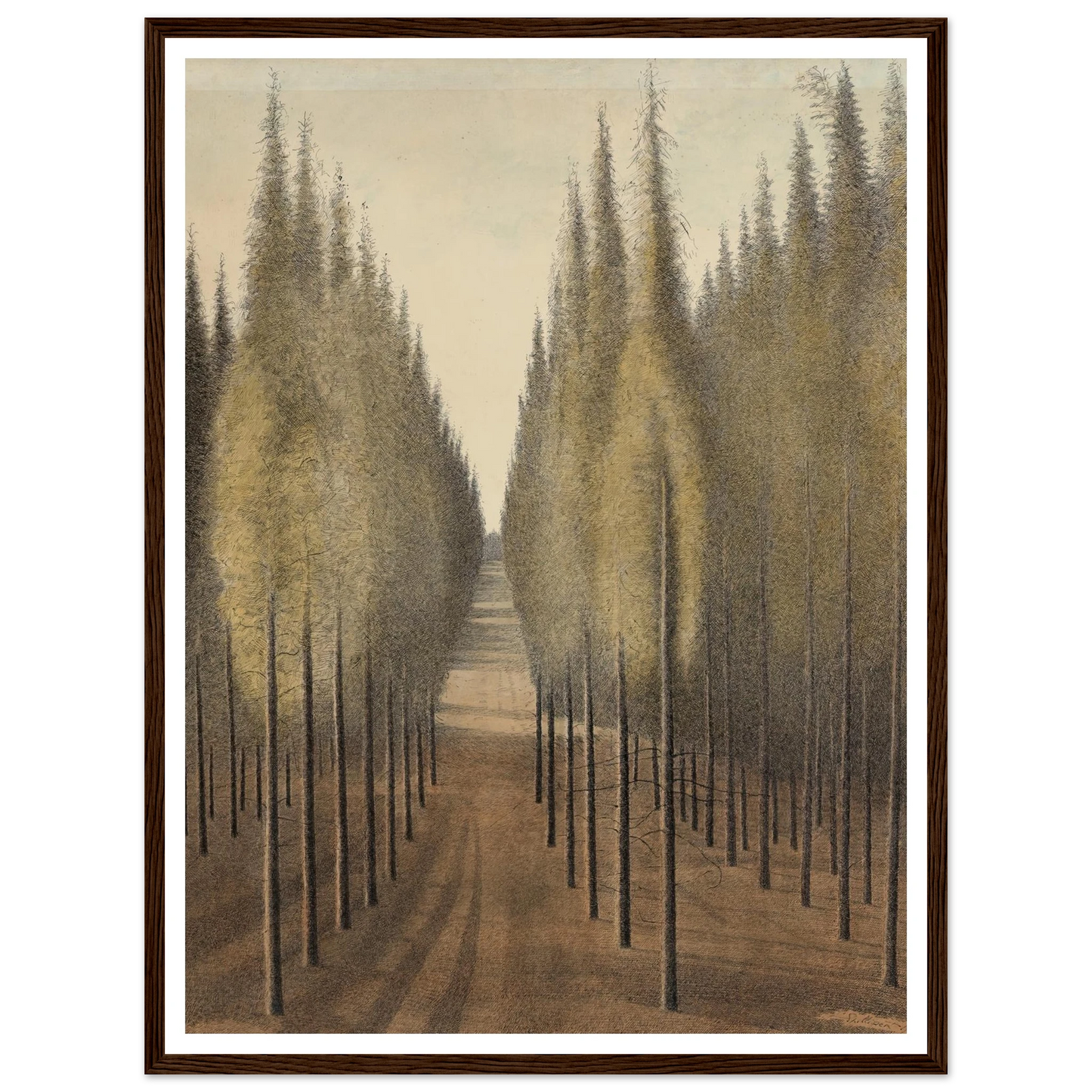 De brandgang (1944) Art Print | Leon Spilliaert-Quipham Collections
