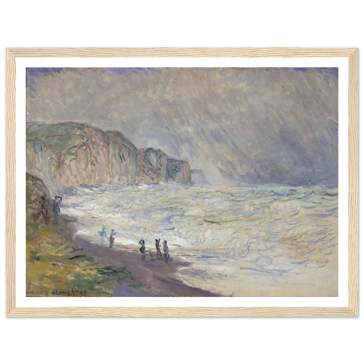 Heavy Sea at Pourville (1897) Art Print | Claude Monet-Quipham Collections