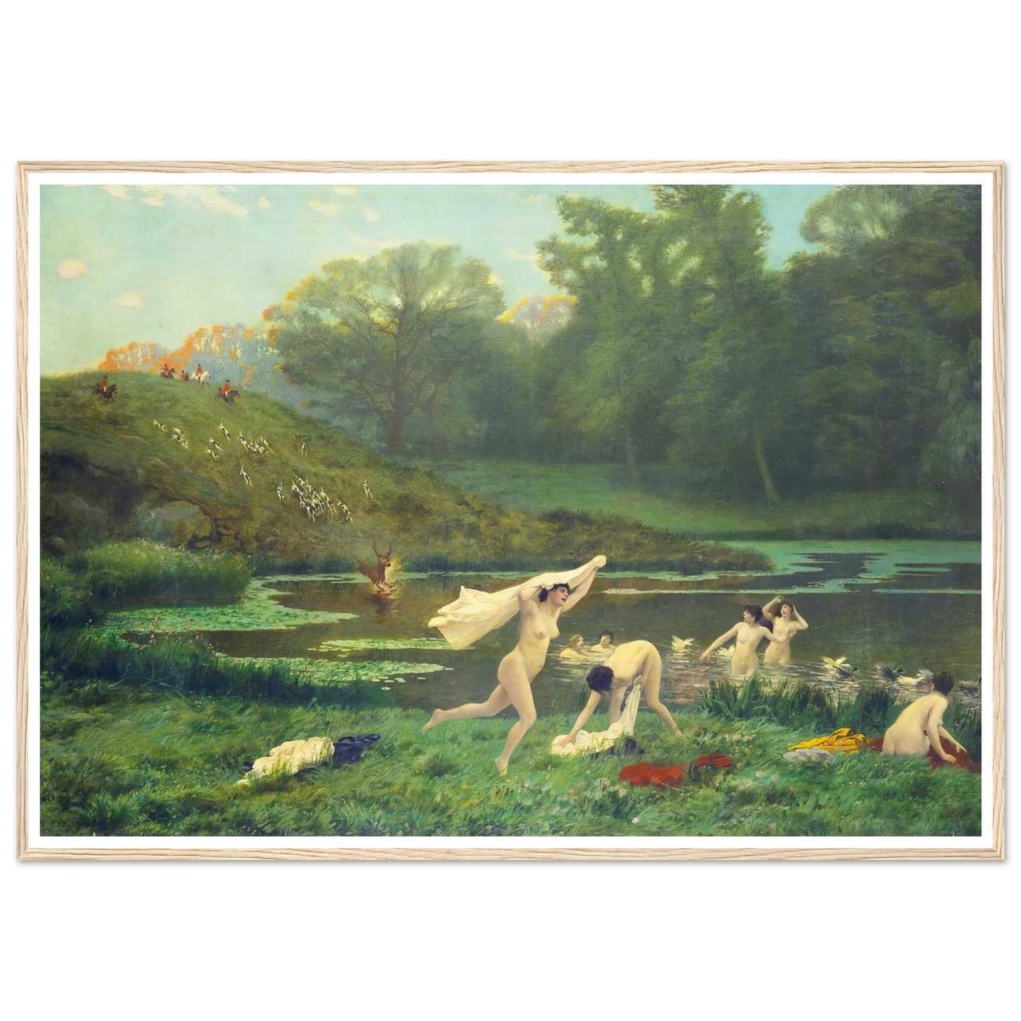 Diane Et Actéon Art Print | Jean Leon Gerome-Quipham Collections