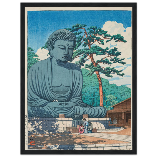 Kamakura daibutsu (The Great Buddha at Kamamura) (1930) Art Print | Kawase Hasui-Quipham Collections