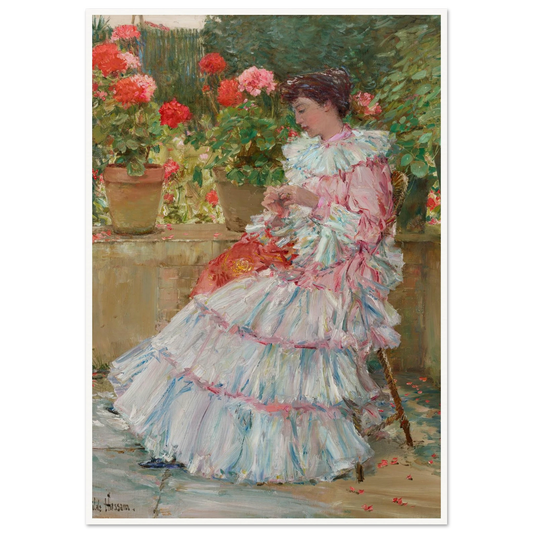Geraniums (circa 1888-1889) Art Print | Childe Hassam-Quipham Collections