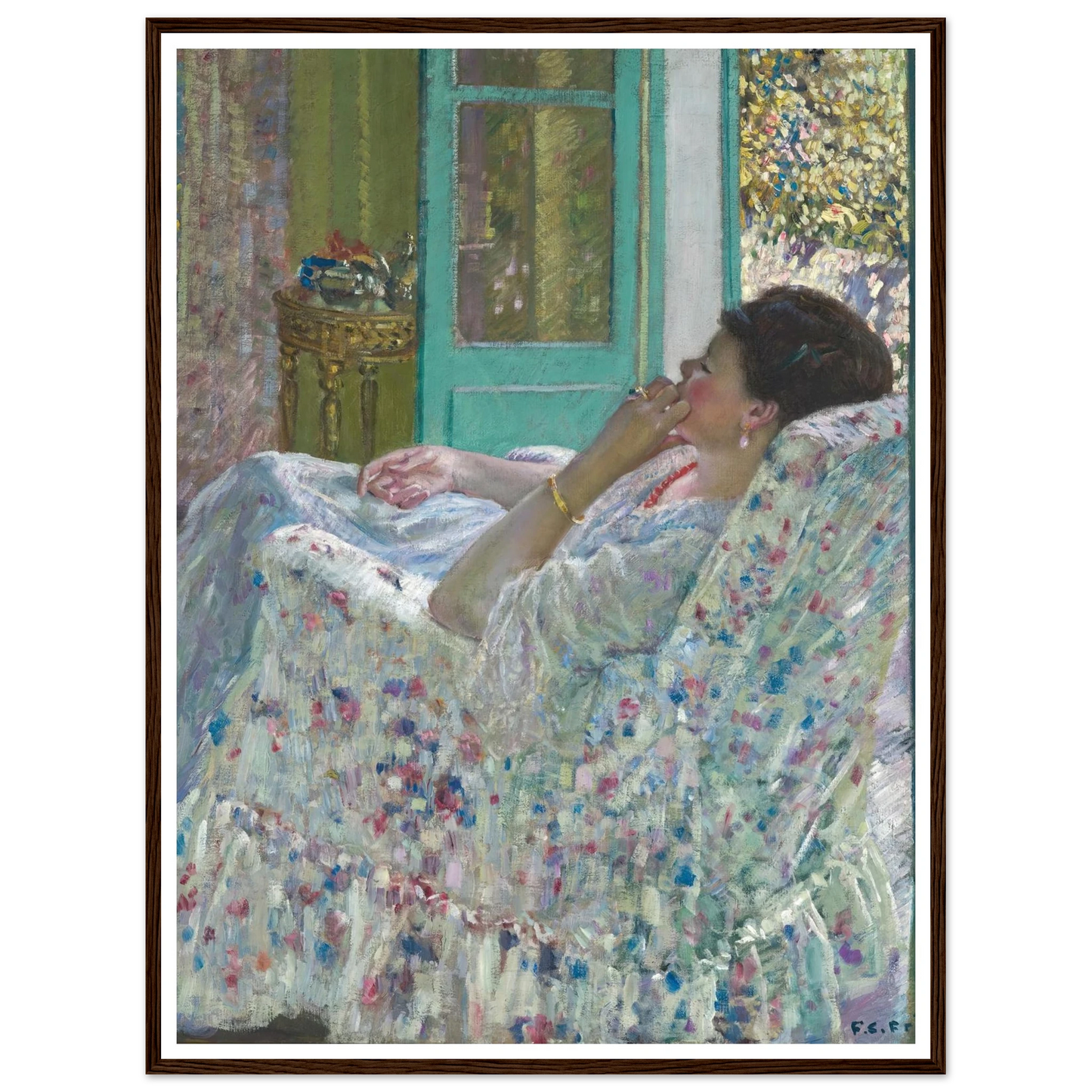 Afternoon – Yellow Room (1910) Art Print | Frederick Carl Frieseke-Quipham Collections