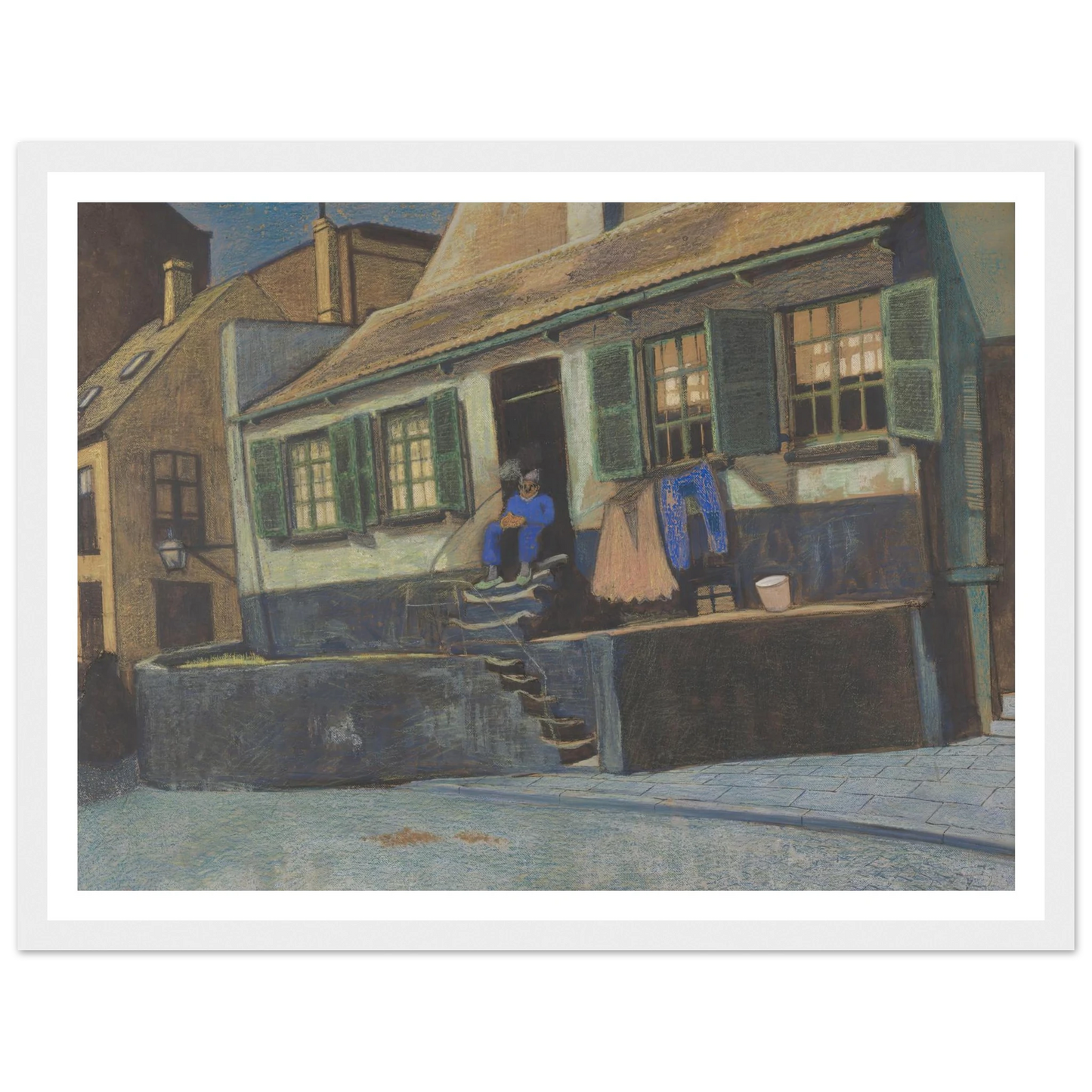 Het huis genaamd ‘De Preekstoel’ te Oostende (1911) Art Print | Leon Spilliaert-Quipham Collections