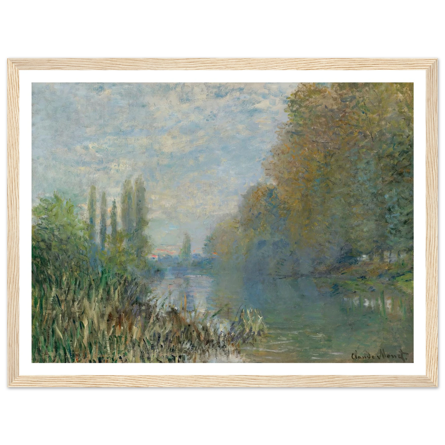 Bords De La Seine En Automne (1876) Art Print | Claude Monet-Quipham Collections