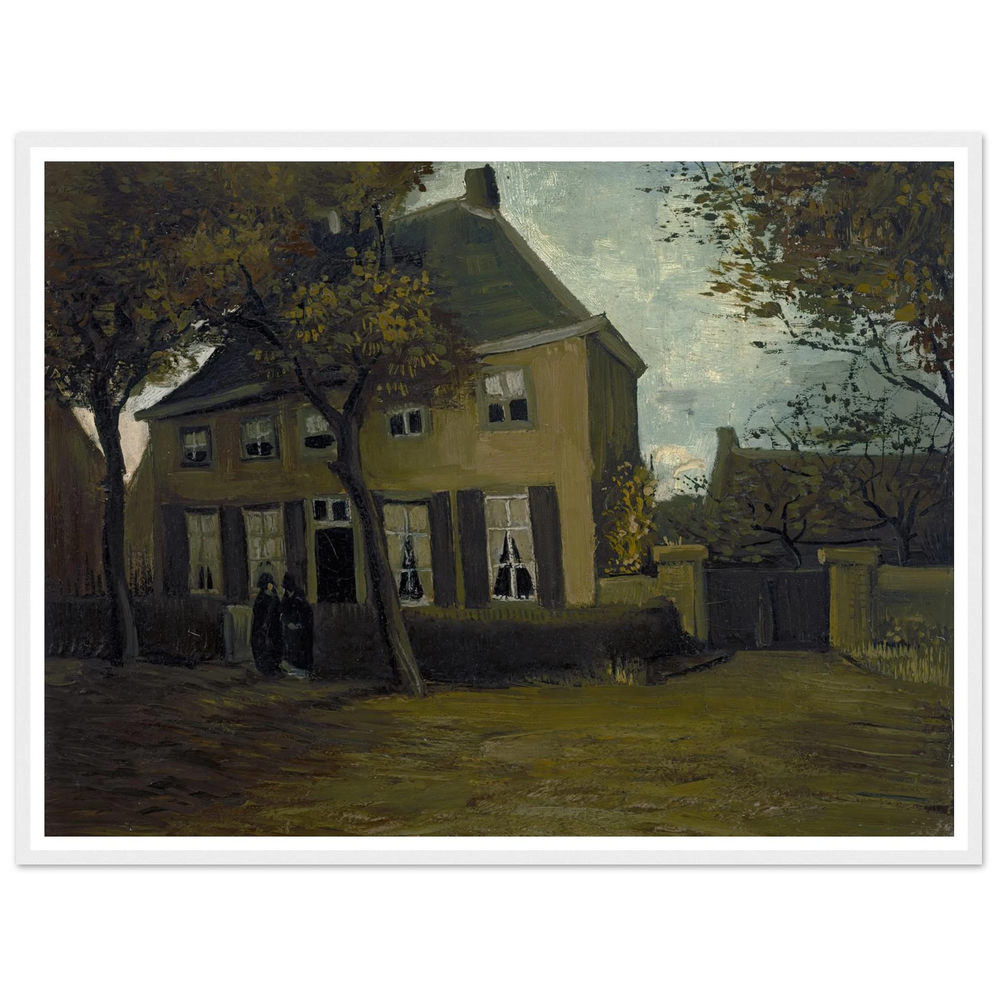 The vicarage at Nuenen (1885) Art Print | Vincent van Gogh-Quipham Collections