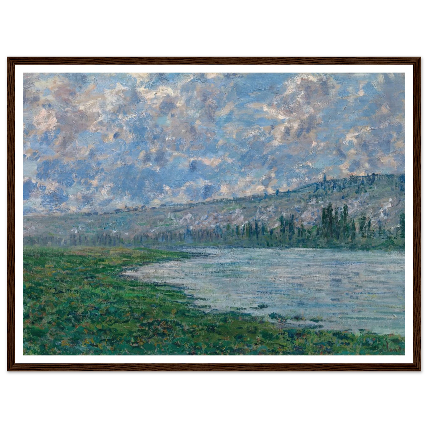 The Seine at Vétheuil (1880) Art Print | Claude Monet-Quipham Collections