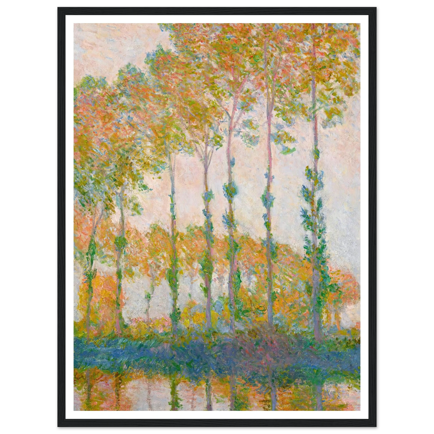 Peupliers au bord de l’Epte, automne (1891) Art Print | Claude Monet-Quipham Collections