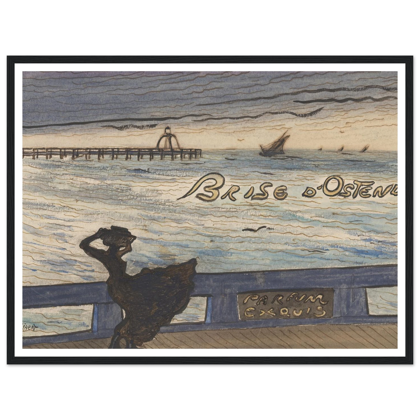 Brise d’Ostende. Parfum exquis (1900-1901) Art Print | Leon Spilliaert-Quipham Collections