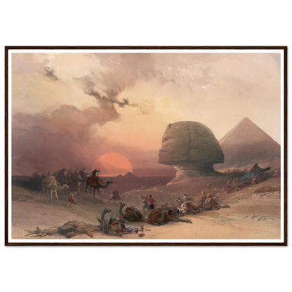 Approach of the simoom. Desert of Gizeh. (1846-1849) Art Print | David Roberts-Quipham Collections