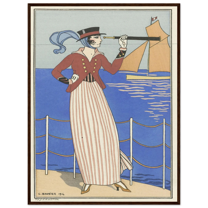 Costume de Yacht (1914) Art Print | George Barbier-Quipham Collections