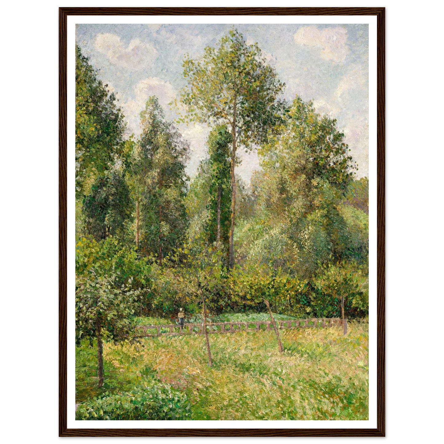 Poplars, Éragny (1895) Art Print | Camille Pissarro-Quipham Collections