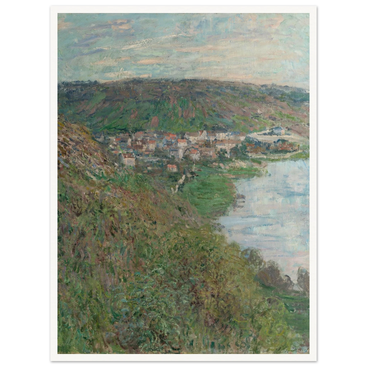 View of Vétheuil (1880) Art Print | Claude Monet-Quipham Collections