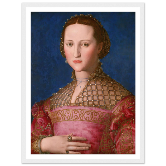 Eleonora Of Toledo (1543) Art Print | Agnolo Bronzino - Framed Poster - 30x40 cm / 12x16″ - Black frame