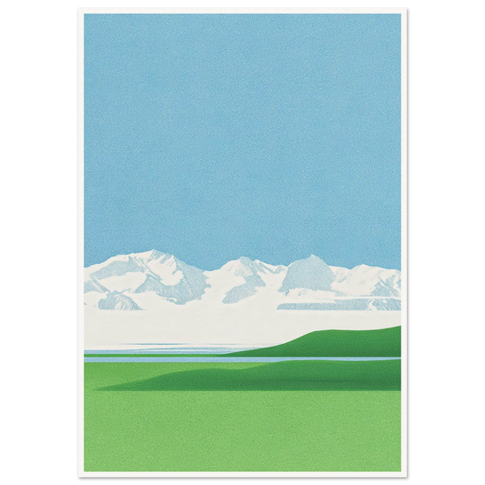 Emerald Valley Panorama - Framed Poster - 30x40 cm / 12x16″ - Black frame