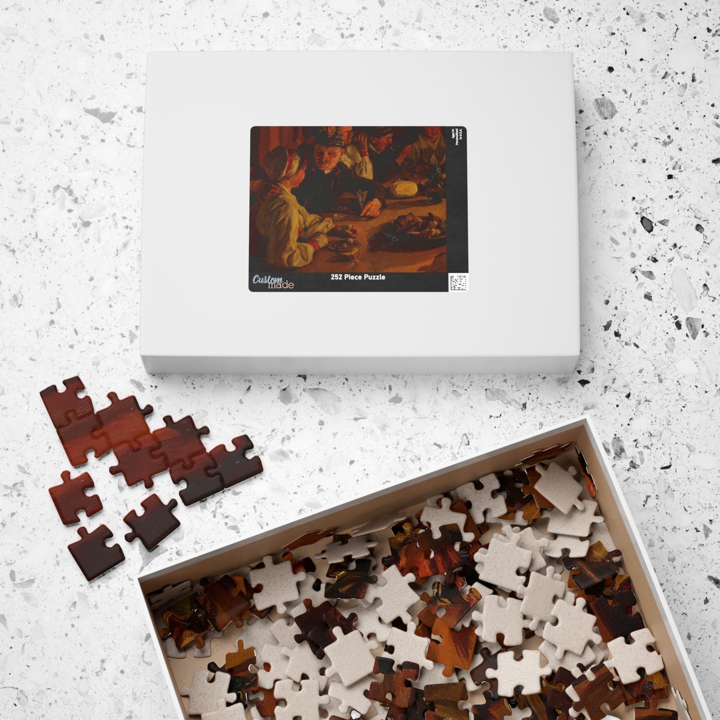 Emerik Stenberg-Julagille i Dalarna Puzzle | Emerik Stenber - - 252 pcs (Horizontal) - 