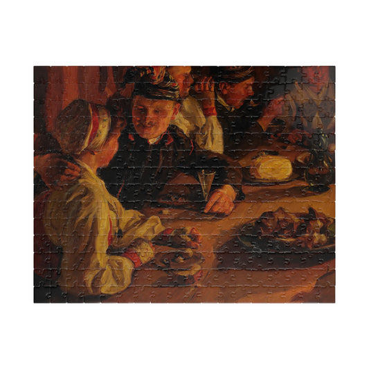 Emerik Stenberg-Julagille i Dalarna Puzzle | Emerik Stenber - - 252 pcs (Horizontal) - 