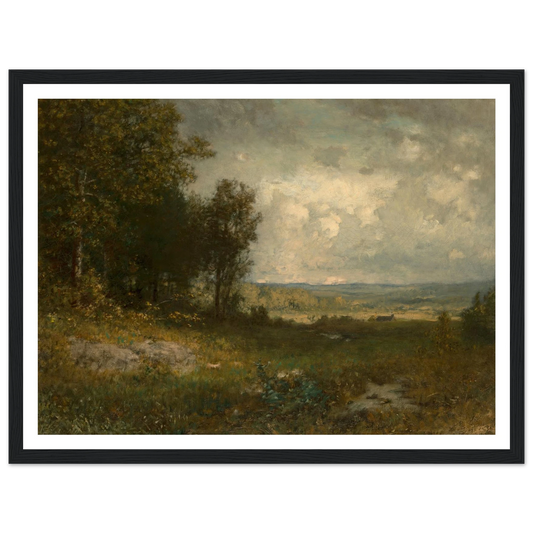 End of Summer (circa 1880-1892) Art Print | Alexander Helwig Wyant - Framed Poster - 30x40 cm / 12x16″ - Black frame