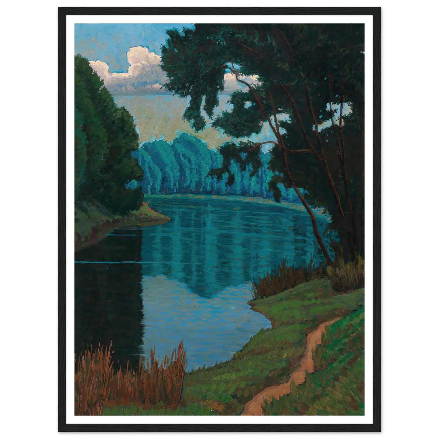 Engllacke Art Print | Max Kahrer - Framed Poster - 30x40 cm / 12x16″ - Black frame