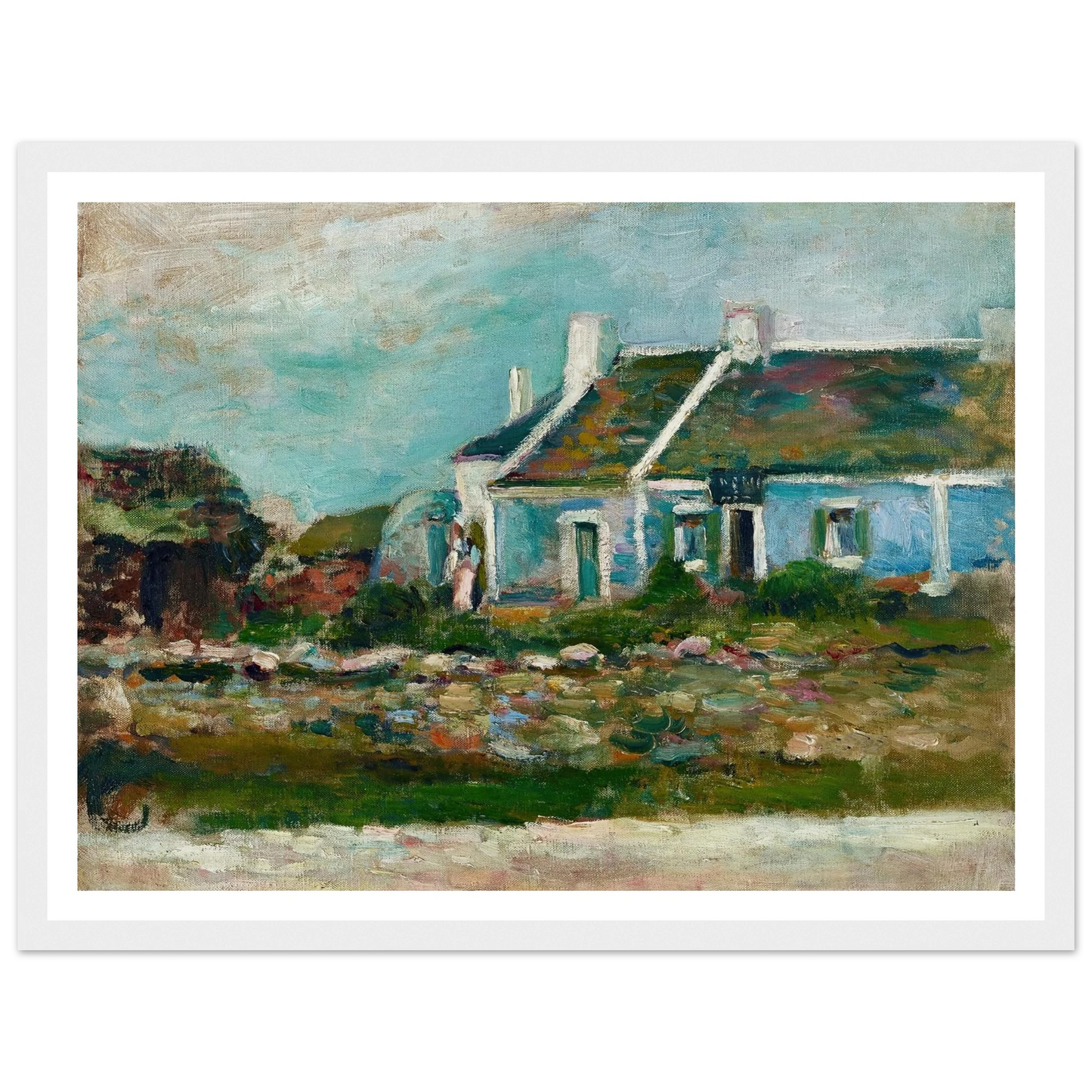 Entrée de cabaret Breton (1896) Art Print | Henri Matisse - Framed Poster - 30x40 cm / 12x16″ - Black frame