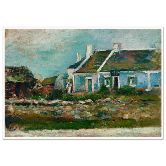 Entrée de cabaret Breton (1896) Art Print | Henri Matisse - Framed Poster - 30x40 cm / 12x16″ - Black frame