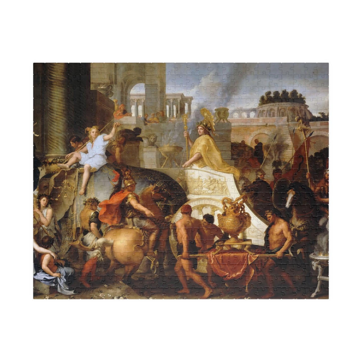 Entry of Alexander in Babylon Puzzle | Charles Le Brun - - 252 pcs (Horizontal) - 
